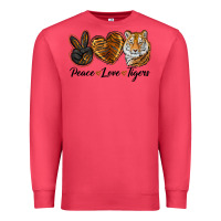 Cardinal Peace Love Tigers Premium Sweatshirt - LillyAllenDesigns