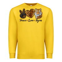Lemon Peace Love Tigers Premium Sweatshirt - LillyAllenDesigns