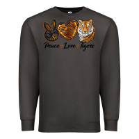 Smoke Peace Love Tigers Premium Sweatshirt - LillyAllenDesigns