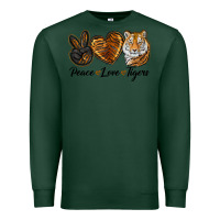 Sports Green Peace Love Tigers Premium Sweatshirt - LillyAllenDesigns