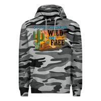 Slate Camo if i was a cowgirl i d be wild and free Premium Hoodie - MaliasSmallBusiness