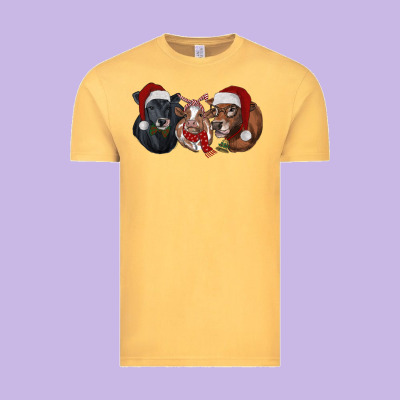 Vintage Tee Christmas Cows
