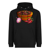 Black chilli con carne Heavyweight Hoodie - AdoDesignShop