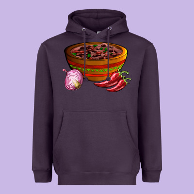 Chilli Con Carne Heavyweight Hoodie Designed By Adodesignshop