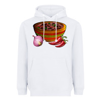 White chilli con carne Heavyweight Hoodie - AdoDesignShop