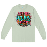 Matcha weird moms build character Long Sleeve Tee - Zillion Design Studio