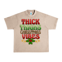 French Oak thick thighs christmas vibes Urban Heavy Tee - BarkalooDesign