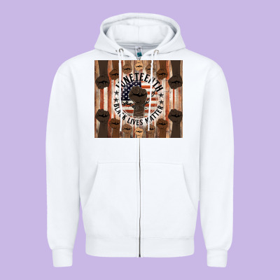 Black Lives Matter Zipper Hoodie Designed By Hra Design Shop