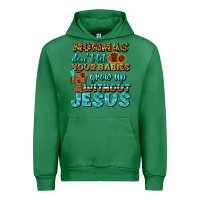 Emerald Mommas Don't Let Your Babies Grow  Up Without Jesus Urban Hoodie - BundleAndBundleShop