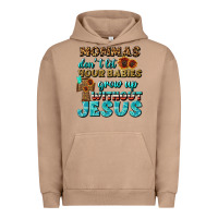 Pigment Burro Mommas Don't Let Your Babies Grow  Up Without Jesus Urban Hoodie - BundleAndBundleShop