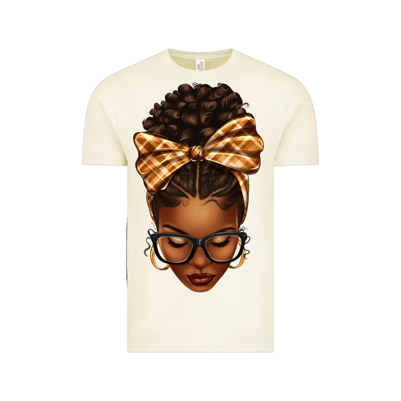 Plaid Bandana Afro Woman Vintage Tee by texasbilliewilder | Teevron