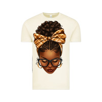 Vintage Arctic plaid bandana afro woman Vintage Tee - texasbilliewilder