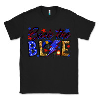 Black Back the blue with lightning bolt Classic Tee - Neo Western