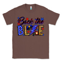 Chestnut Back the blue with lightning bolt Classic Tee - Neo Western