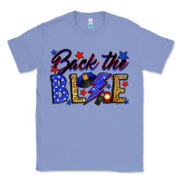 Colony Blue Back the blue with lightning bolt Classic Tee - Neo Western