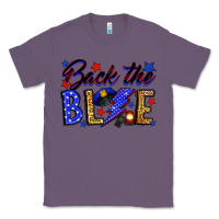 Lavender Back the blue with lightning bolt Classic Tee - Neo Western