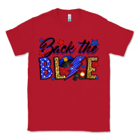 Red Back the blue with lightning bolt Classic Tee - Neo Western