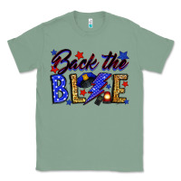 Sage Back the blue with lightning bolt Classic Tee - Neo Western