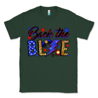 Sports Green Back the blue with lightning bolt Classic Tee - Neo Western