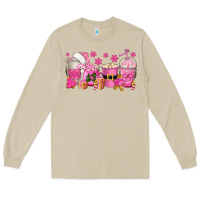 Mushroom pink christmas coffee cups Long Sleeve Tee - texasbilliewilder