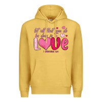 Antique Gold let all that you do be done in love Premium Hoodie - MaliasSmallBusiness