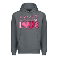 Rock let all that you do be done in love Premium Hoodie - MaliasSmallBusiness