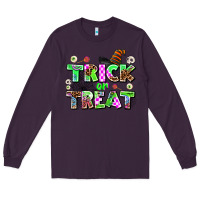 Plum trıck or treat Long Sleeve Tee - AdoDesignShop