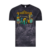 Cloud Black quilting life western Vintage Tee - texasbilliewilder