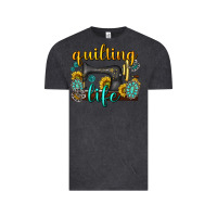 Vintage Black quilting life western Vintage Tee - texasbilliewilder