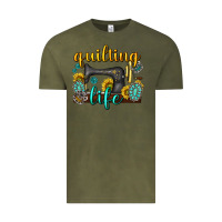 Vintage Olive quilting life western Vintage Tee - texasbilliewilder