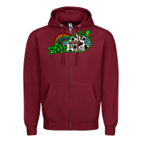 Burgundy kentucky yall Zipper Hoodie - CowhideDigitalArt