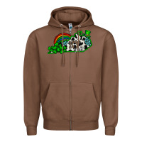 Chestnut kentucky yall Zipper Hoodie - CowhideDigitalArt