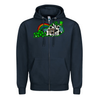 Navy kentucky yall Zipper Hoodie - CowhideDigitalArt