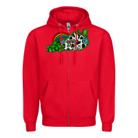 Red kentucky yall Zipper Hoodie - CowhideDigitalArt