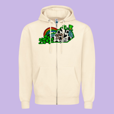 Kentucky Yall Zipper Hoodie Designed By Cowhidedigitalart