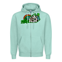 Seafoam kentucky yall Zipper Hoodie - CowhideDigitalArt