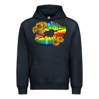 Navy Lgbtq Pride Rainbow Lips Urban Hoodie - BundleAndBundleShop