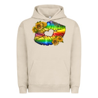 Pigment French Oak Lgbtq Pride Rainbow Lips Urban Hoodie - BundleAndBundleShop