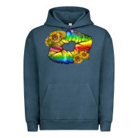 Pigment Midnight Navy Lgbtq Pride Rainbow Lips Urban Hoodie - BundleAndBundleShop