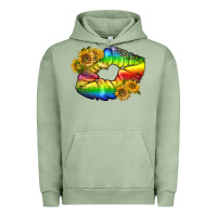 Pigment Oil Green Lgbtq Pride Rainbow Lips Urban Hoodie - BundleAndBundleShop