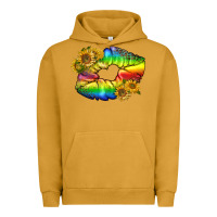 Pigment Peanut Butter Lgbtq Pride Rainbow Lips Urban Hoodie - BundleAndBundleShop