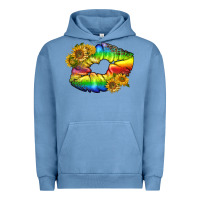 Pigment Pebble Blue Lgbtq Pride Rainbow Lips Urban Hoodie - BundleAndBundleShop