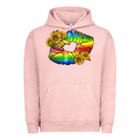Pigment Salmon Lgbtq Pride Rainbow Lips Urban Hoodie - BundleAndBundleShop