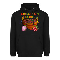 Black chilli con carne  with chilli pepper Heavyweight Hoodie - AdoDesignShop