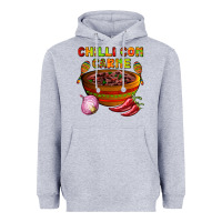 Heather Grey chilli con carne  with chilli pepper Heavyweight Hoodie - AdoDesignShop