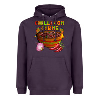 Plum chilli con carne  with chilli pepper Heavyweight Hoodie - AdoDesignShop