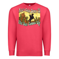 Cardinal aint goin down til the sun comes up cowboy Premium Sweatshirt - NancyCooperArtShop