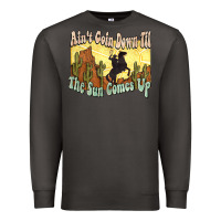 Smoke aint goin down til the sun comes up cowboy Premium Sweatshirt - NancyCooperArtShop