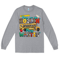 Heather Grey they see me rollin they waitin Long Sleeve Tee - texasbilliewilder