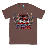 Chestnut Born to be free 4th of July Classic Tee - CowGirlArtShop